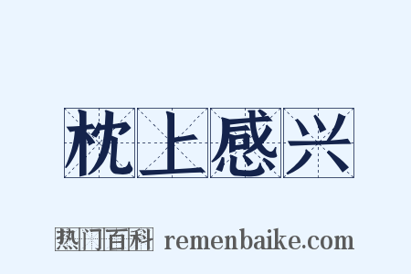 枕上感兴是什么意思的图片